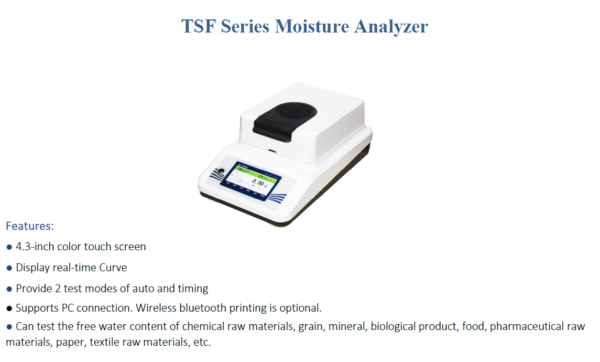 Yoke TSF-50A-5 Moisture Analyzer